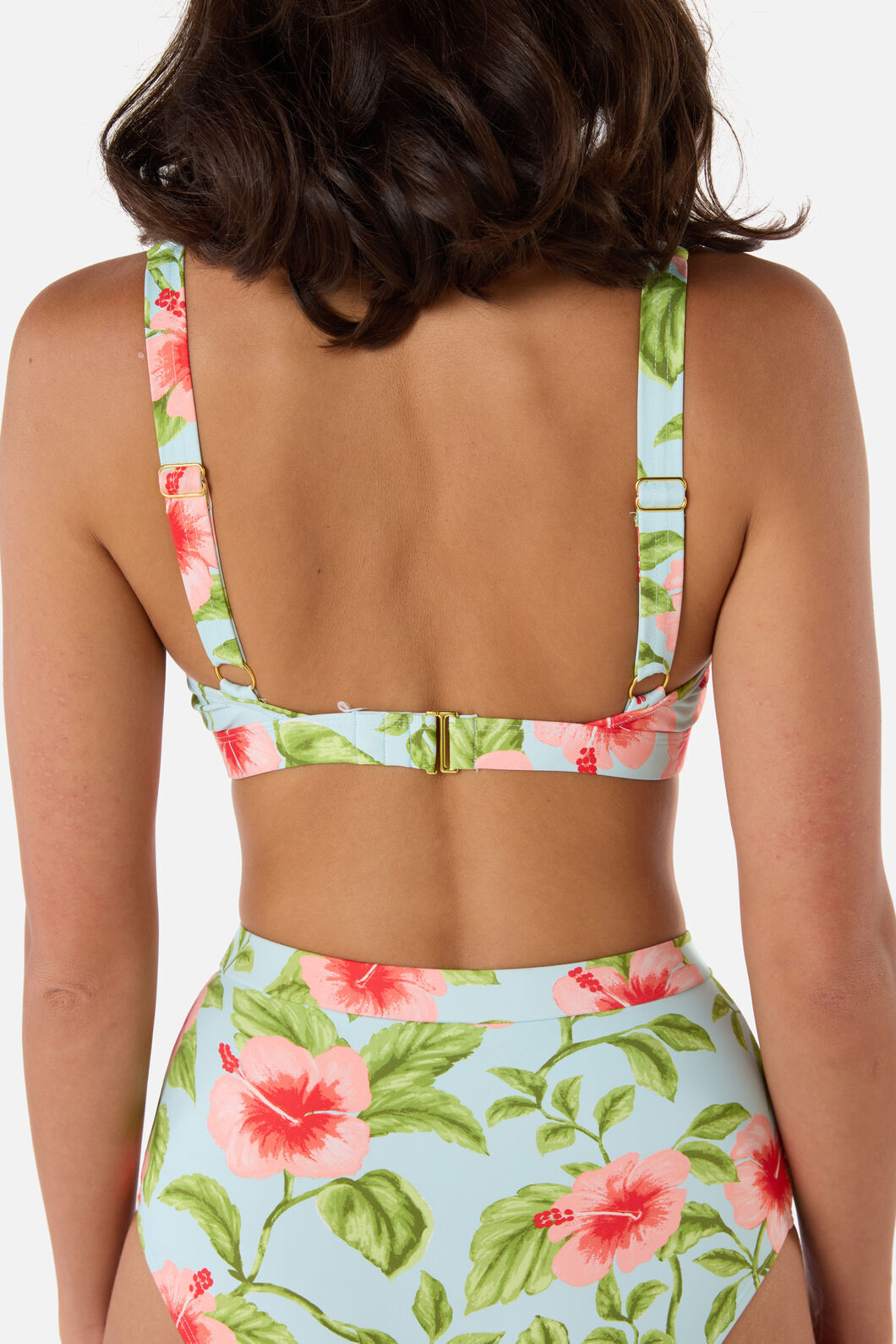 Princess Highway - Hibiscus Bikini Bottom - blue