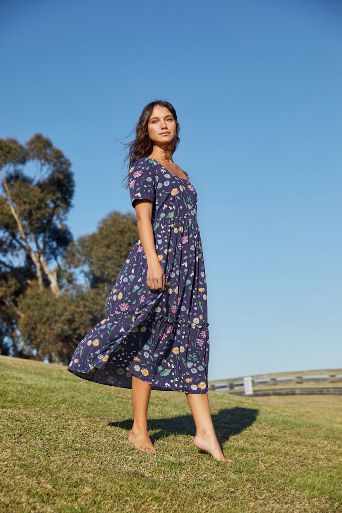 Spring Garden Midi Dress Princess Highway
