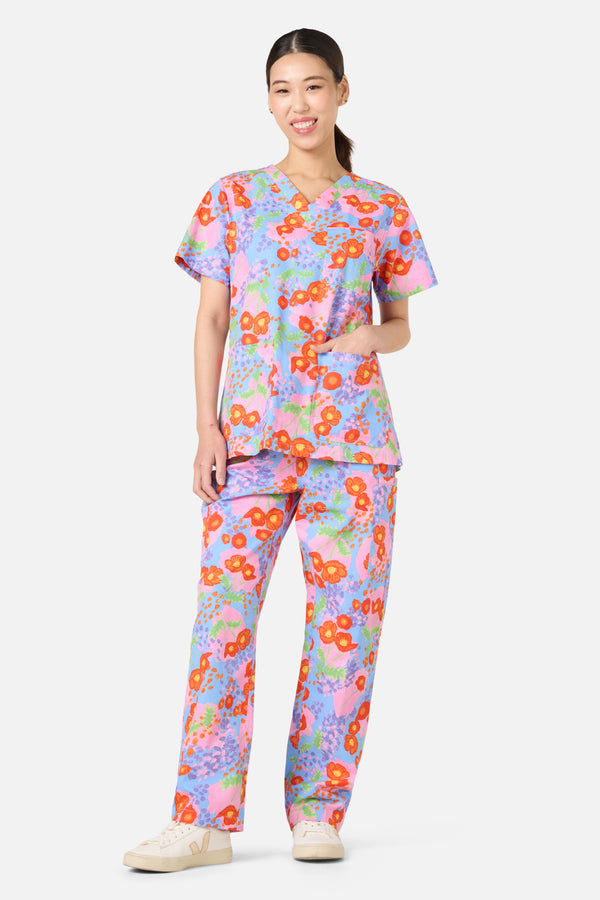 Poppy Dotty Scrub Set