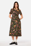 Princess Highway - Folk Art Midi Dress - pink
