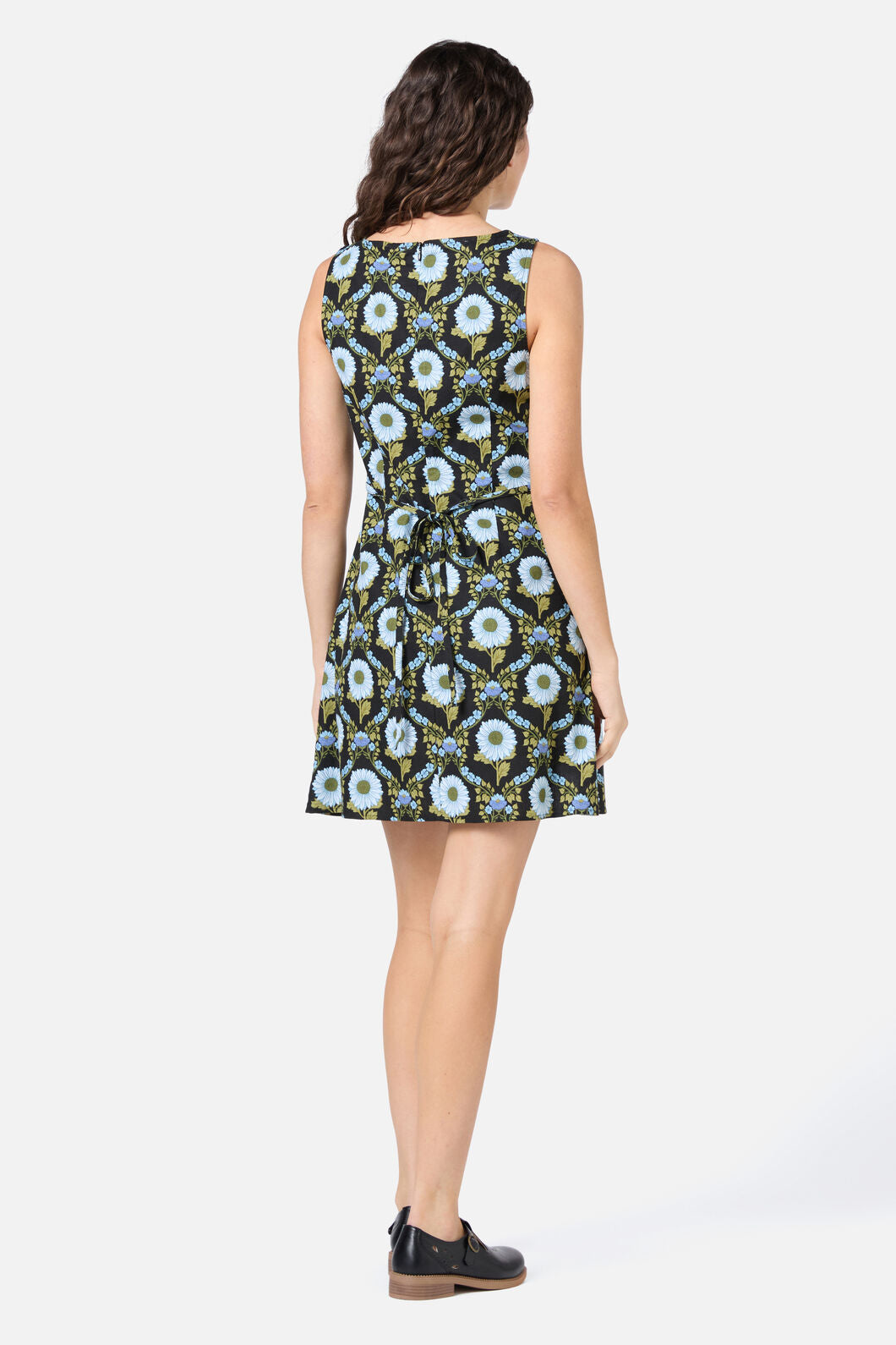 Princess Highway - Sunflower Mini Shift Dress - black