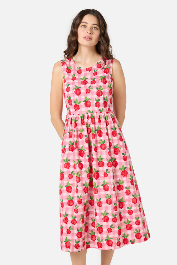 Princess Highway - Radish Picnic Midi Dress - pink