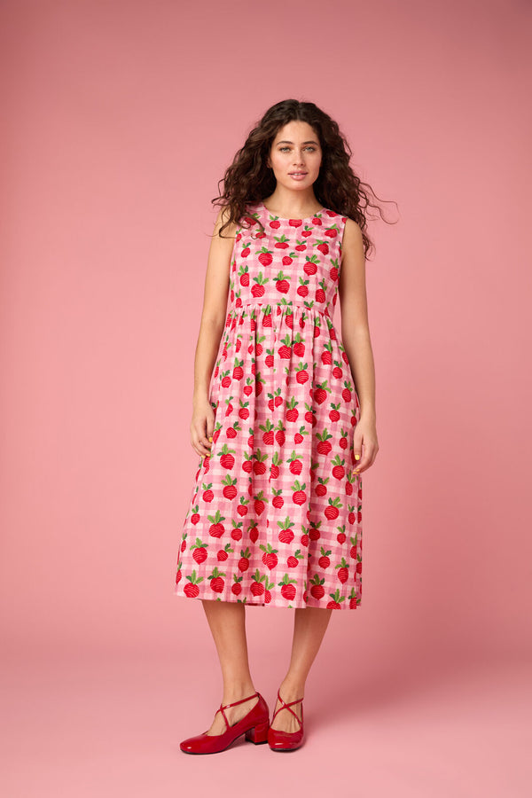 Princess Highway - Radish Picnic Midi Dress - pink