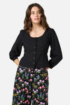 Princess Highway - Lily Broidery Top - black