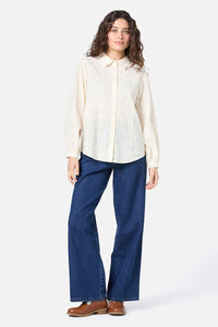 Princess Highway - Ada Embroidered Flower Shirt - cream