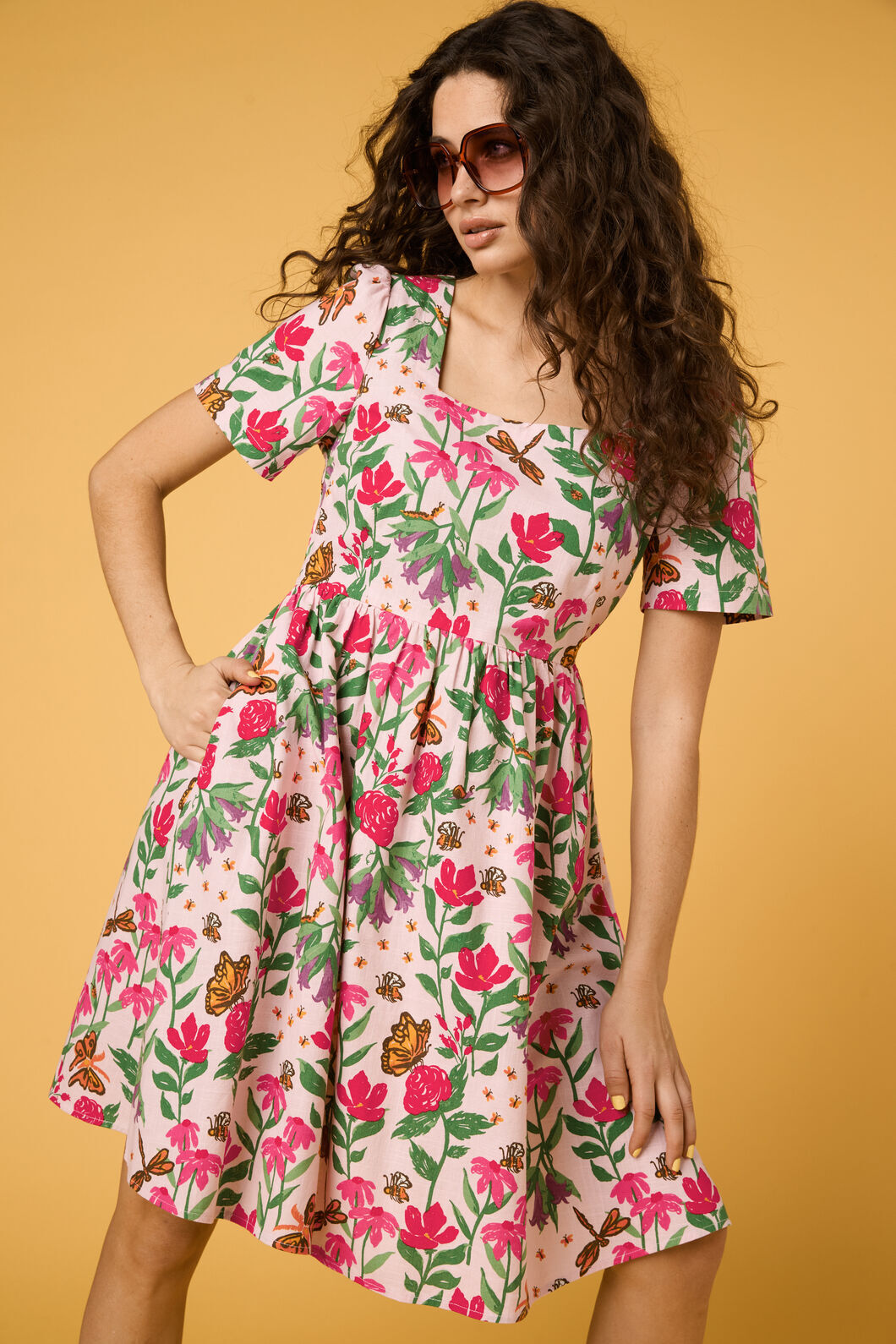 princess highway dress Garden Party Smock – princess seam shaping Size:14.5 Vintage 90s DVF Jeanne category:DOLFIN-SWIMWEAR-aquashape-aquatic fitness