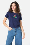 Princess Highway - Garden Party Baby Tee - navy