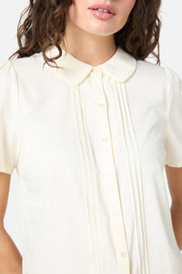 Princess Highway - Lizzy Short Sleeve Blouse - cream