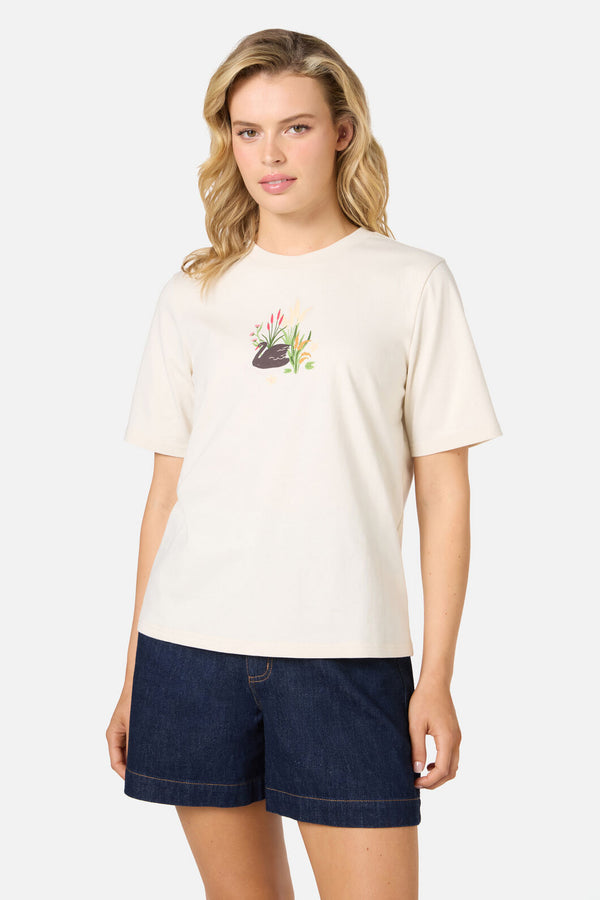 Princess Highway - Pretty Swan Tee - cream