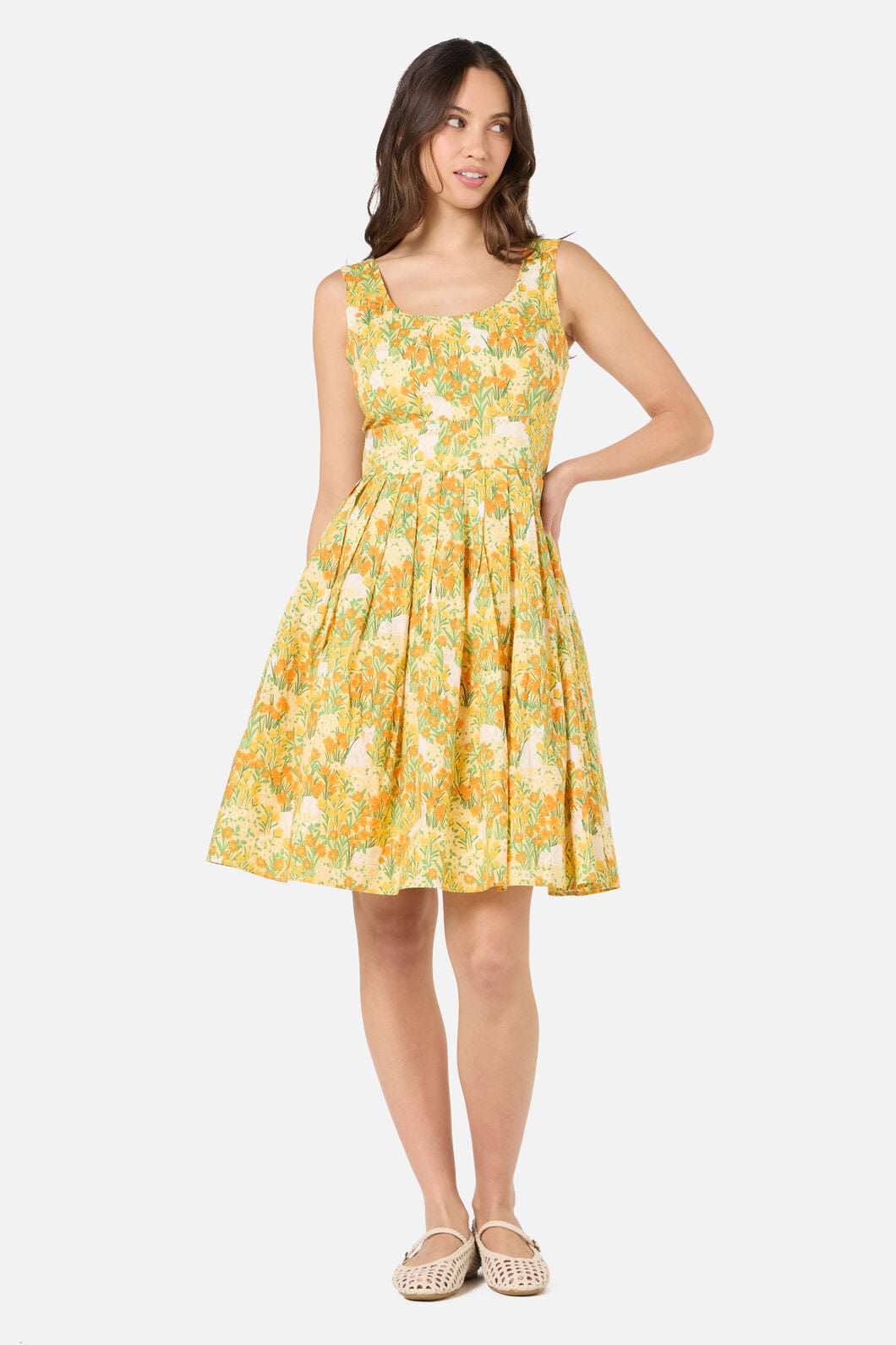 Princess Highway - Cat & Flora Sun Dress - orange