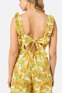 Princess Highway - Cat & Flora Tie Back Jumpsuit - orange