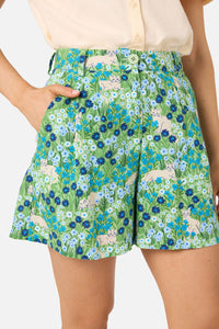Princess Highway - Cat & Flora Short - blue