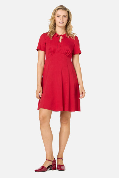 Princess Highway - Josie Sweet Collar Tea Dress - red