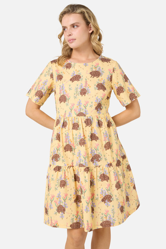 Princess Highway - Echidna Smock Dress - yellow