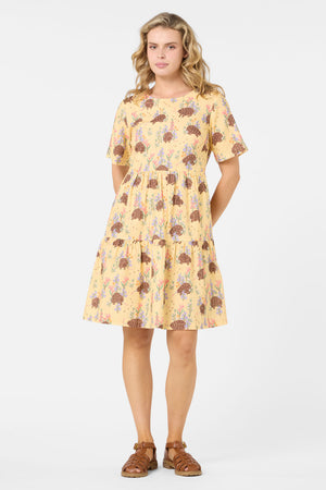 Princess Highway - Echidna Smock Dress - yellow