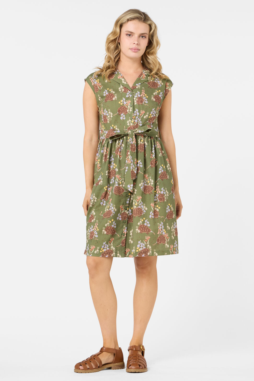 Princess Highway - Echidna Shirt Dress - green