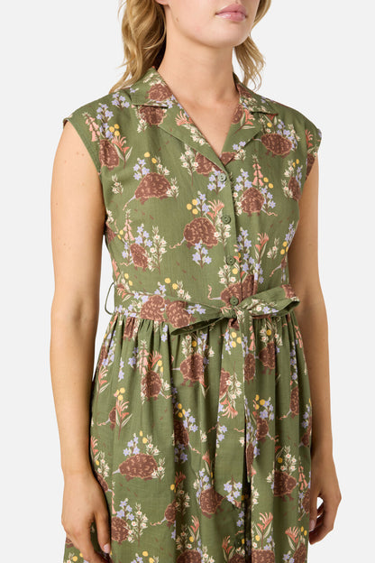 Princess Highway - Echidna Shirt Dress - green