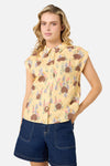 Princess Highway - Echidna Sleeveless Shirt - yellow