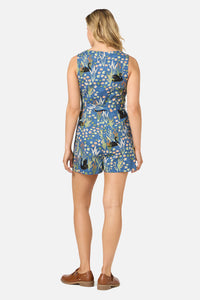 Princess Highway - Pretty Swan Playsuit - navy