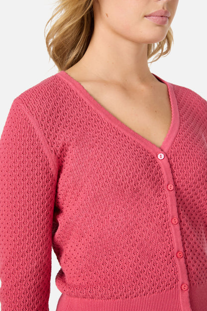 Princess Highway - Ivy Lace Knit Cardigan - rose