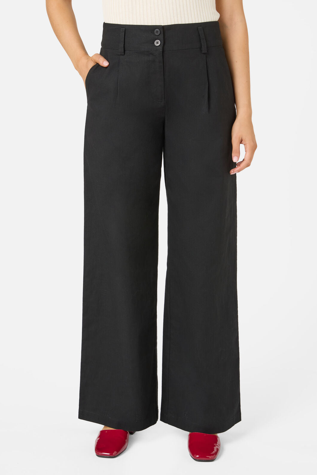 Princess Highway - Tatum Mid Rise Pants - black
