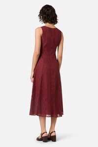 Princess Highway - Amara Lace Midi Dress - henna