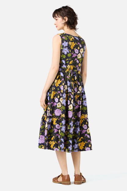 Princess Highway - Grasshopper Floral Midi Dress - navy