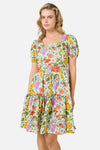 Princess Highway - Grasshopper Floral Mini Dress - green