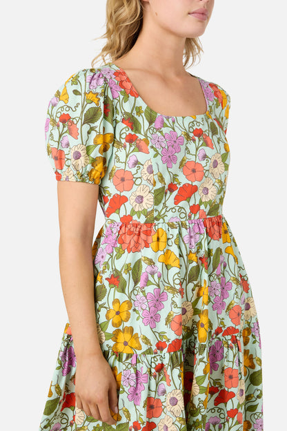 Princess Highway - Grasshopper Floral Mini Dress - green