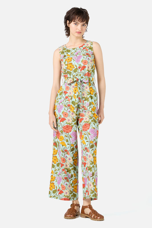 Princess Highway - Grasshopper Floral Jumpsuit - green