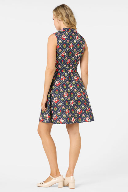 Princess Highway - Judy Collar Mini Dress - navy