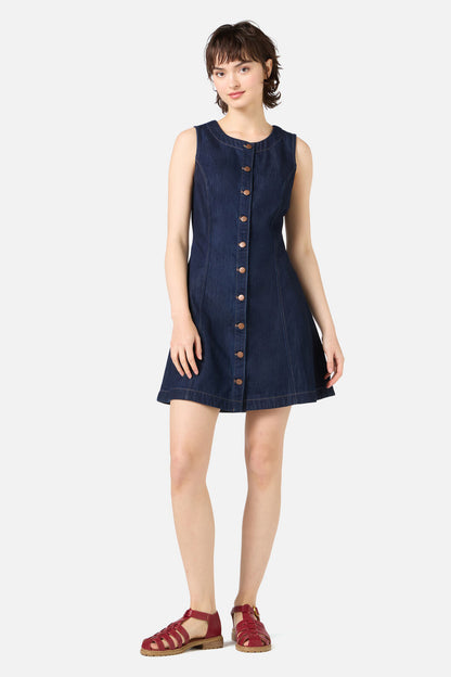 Princess Highway - Camille Denim Mini Dress - blue-denim