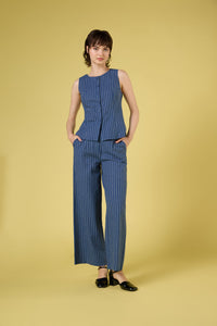 Princess Highway - Frankie Pinstripe Pant - navy