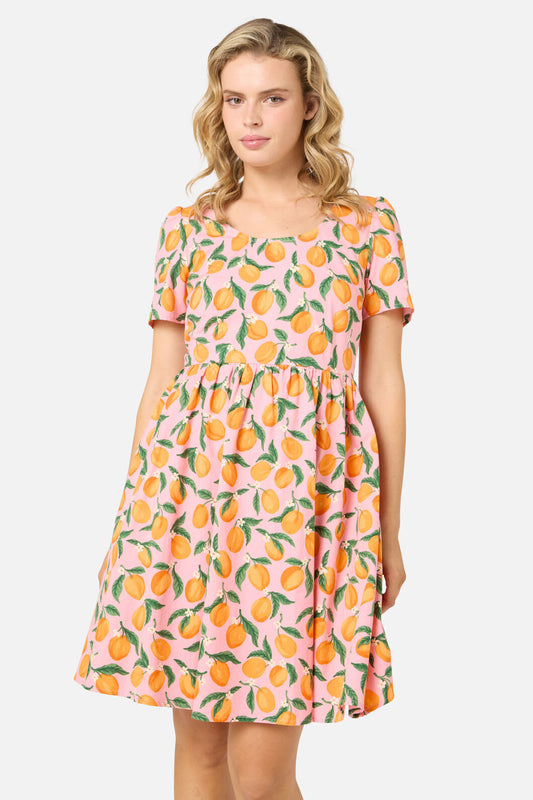 Princess Highway - Apricots Short Sleeve Dress - pink