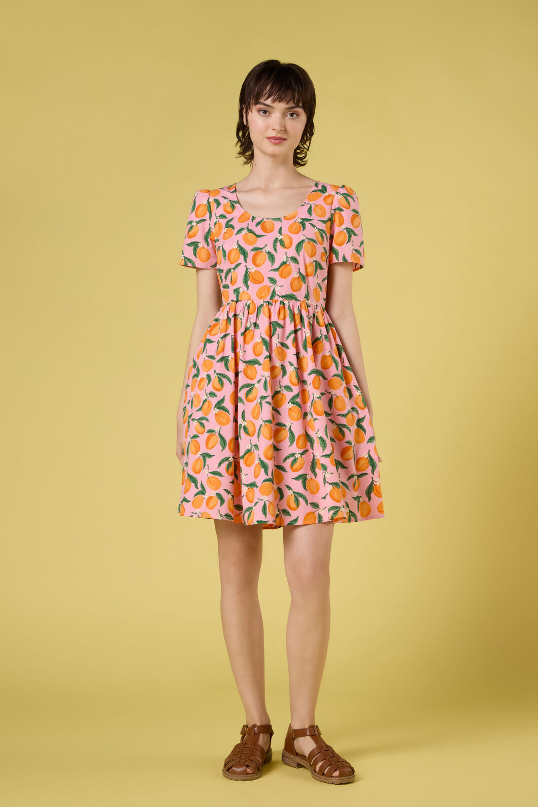 Princess Highway - Apricots Short Sleeve Dress - pink