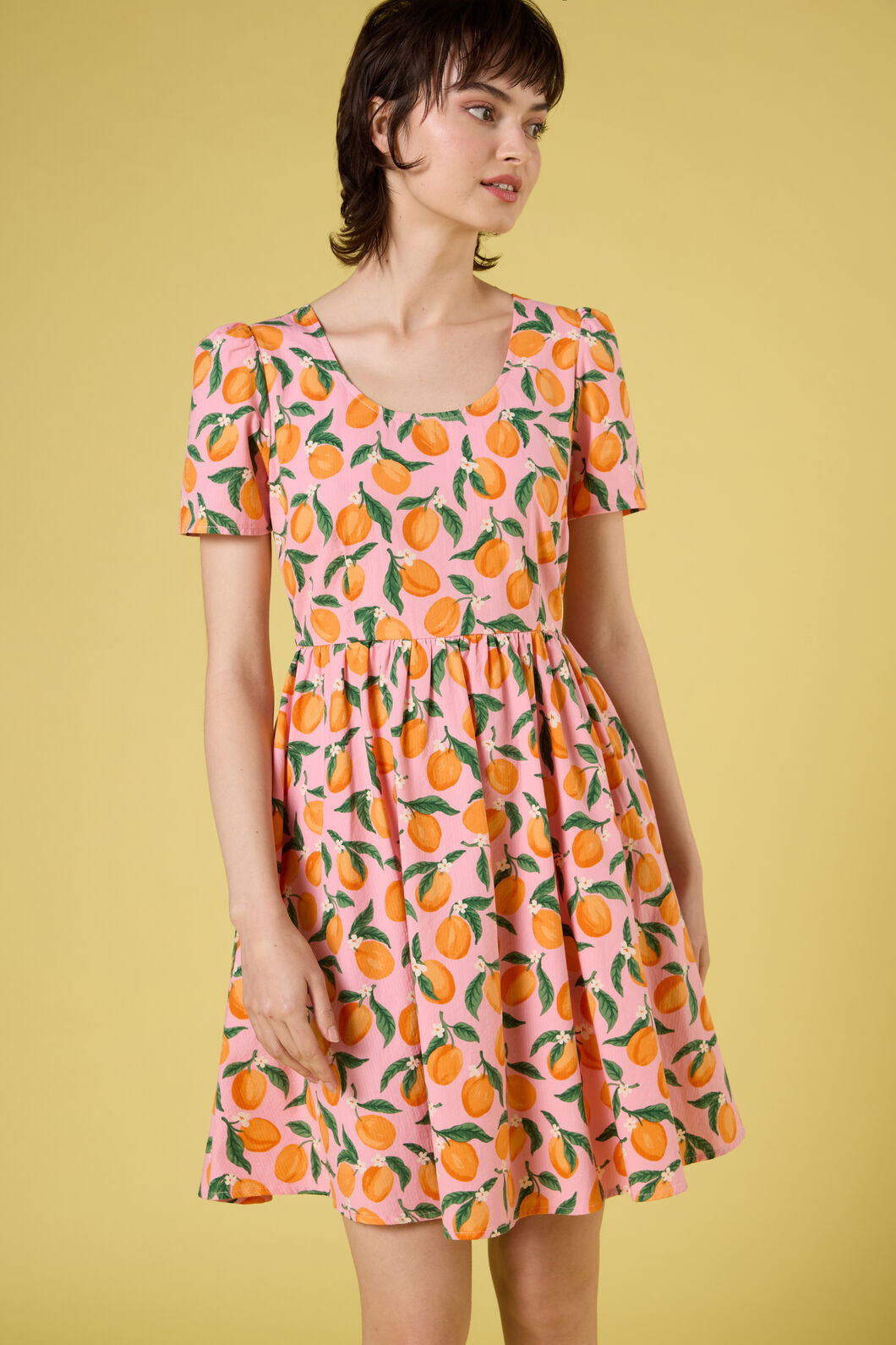 Princess Highway - Apricots Short Sleeve Dress - pink