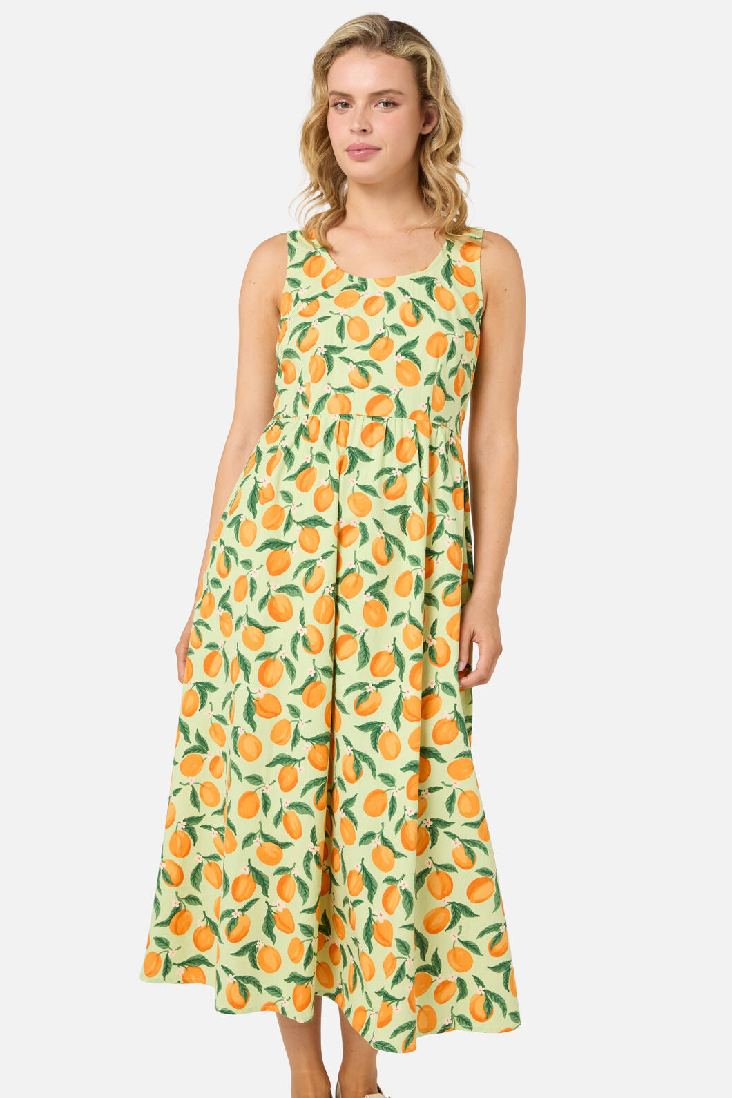 Princess Highway - Apricots Gathered Midi Dress - green