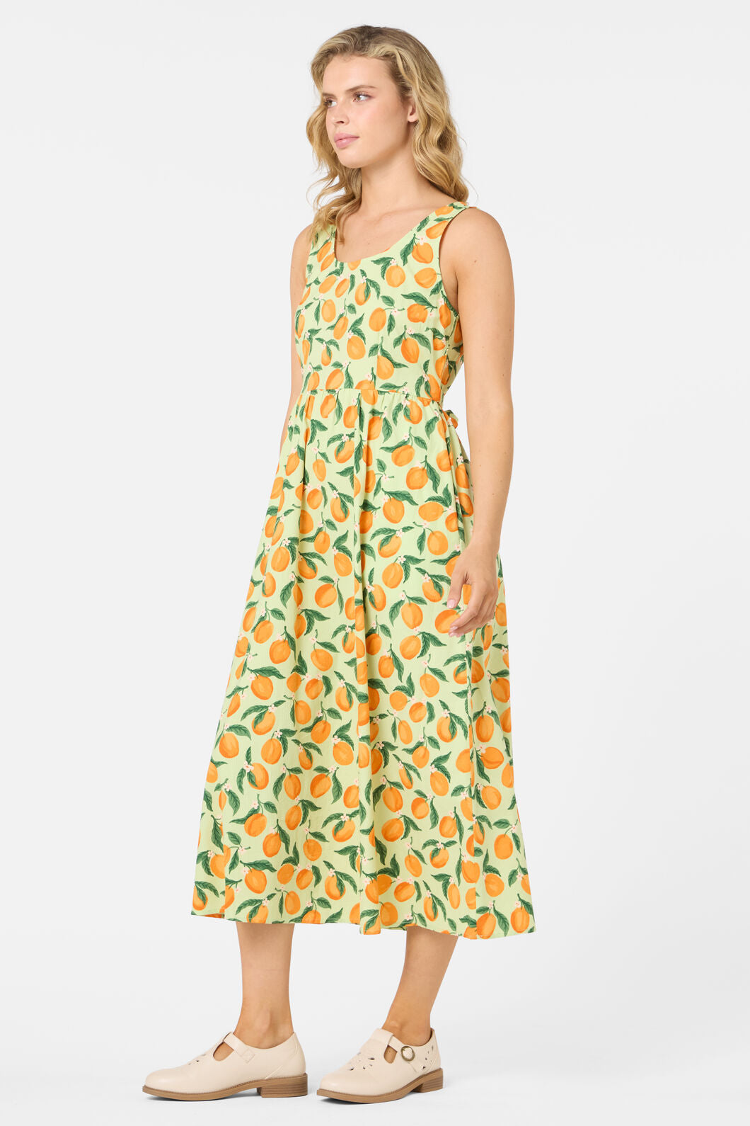 Princess Highway - Apricots Gathered Midi Dress - green