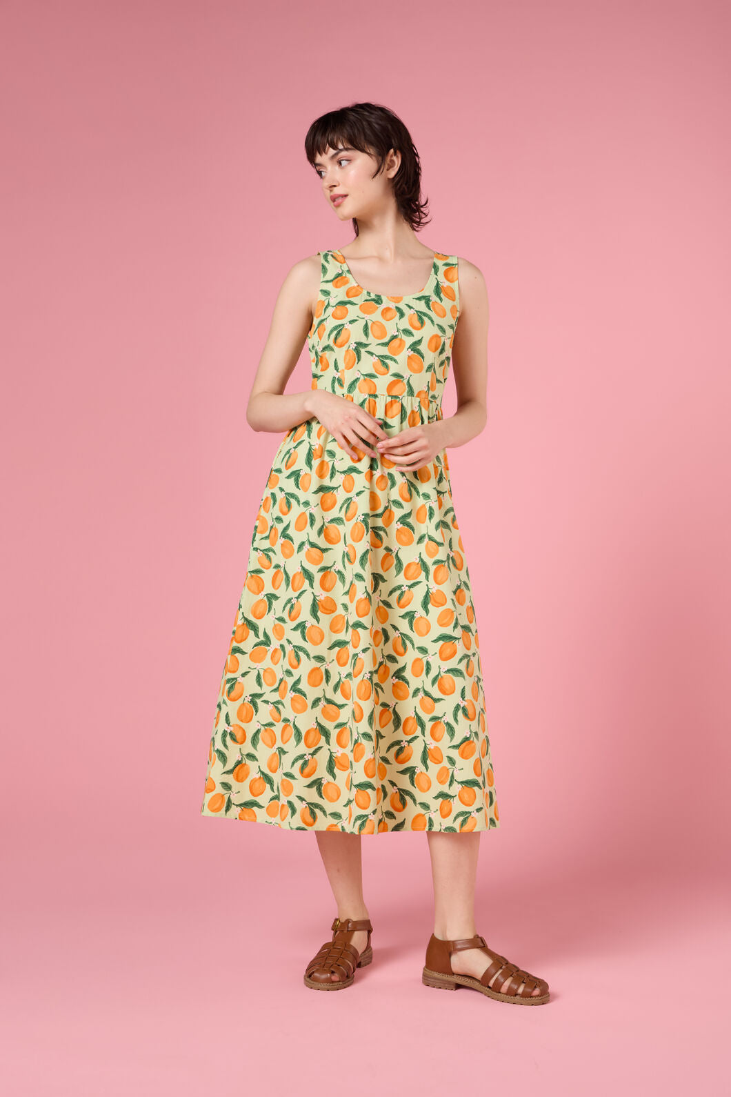 Princess Highway - Apricots Gathered Midi Dress - green