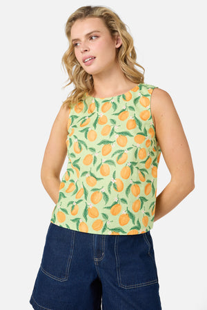Princess Highway - Apricots Shell Top - green