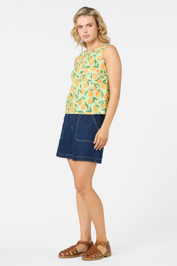 Princess Highway - Apricots Shell Top - green