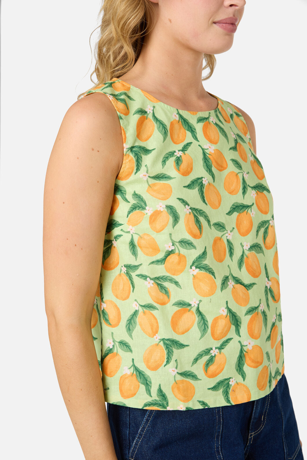 Princess Highway - Apricots Shell Top - green
