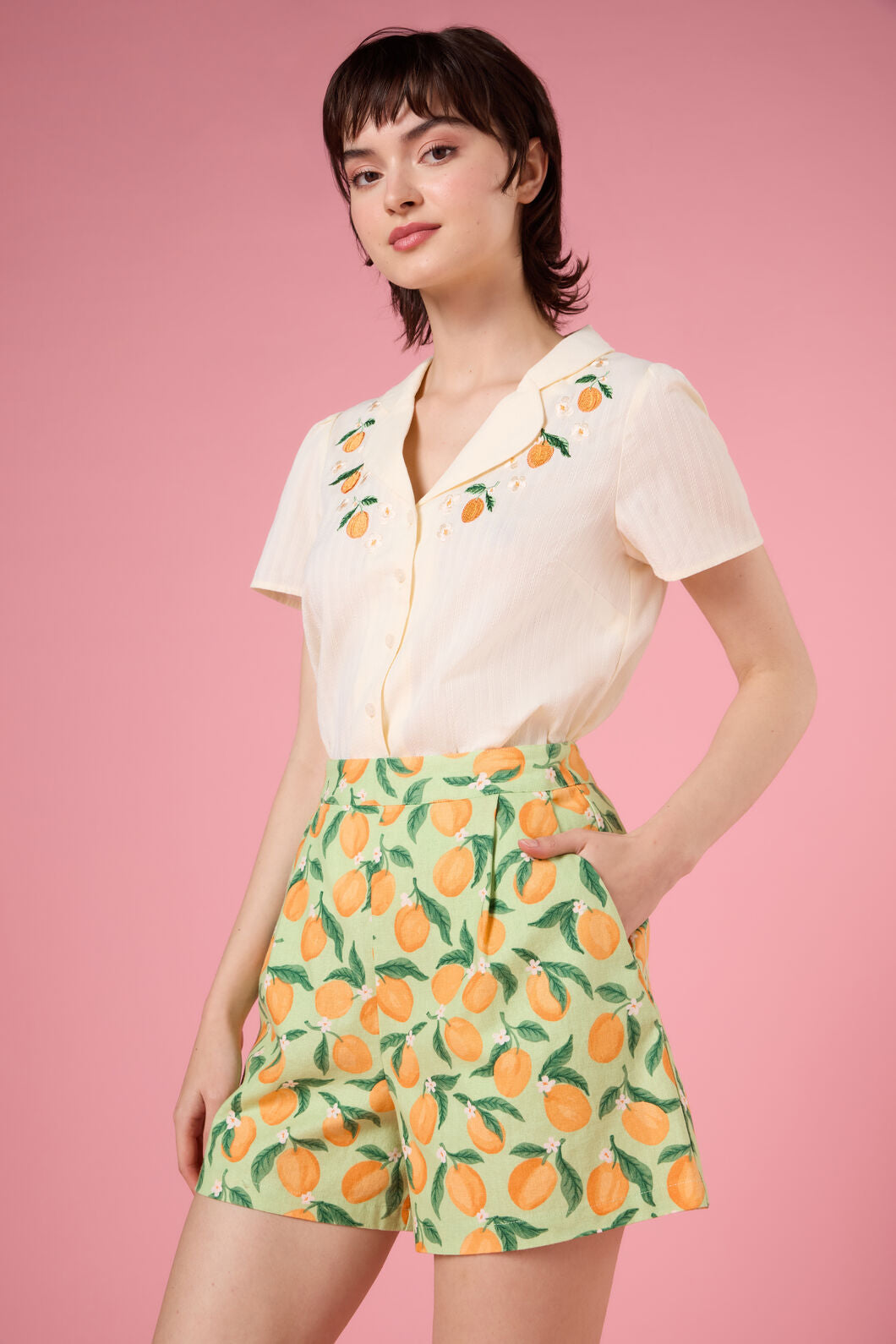 Princess Highway - Apricots Embroidered Blouse - cream