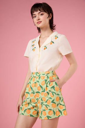 Princess Highway - Apricots Embroidered Blouse - cream