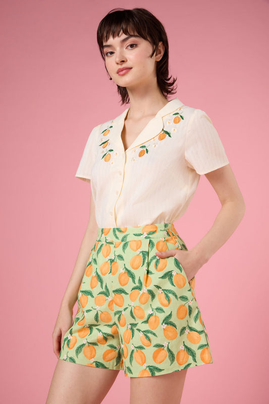 Princess Highway - Apricots Embroidered Blouse - cream