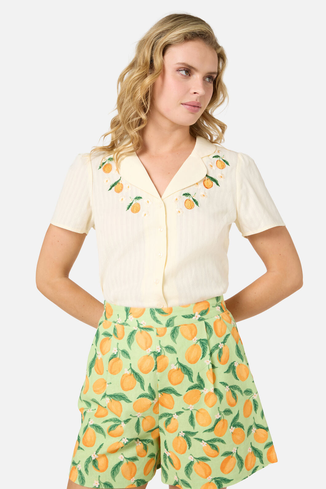 Princess Highway - Apricots Embroidered Blouse - cream