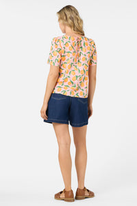 Princess Highway - Apricots Short Sleeve Top - pink