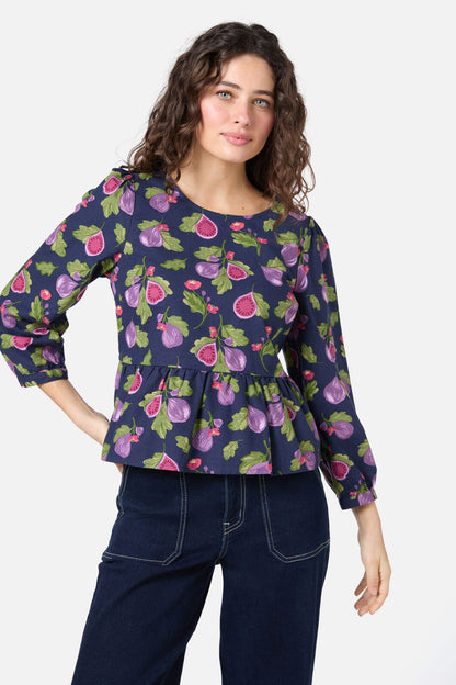 Princess Highway - Fig Smock Top - navy