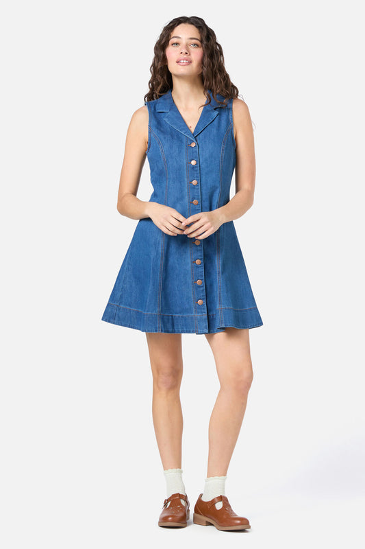 Princess Highway - Carrie Denim Pinny - blue-denim