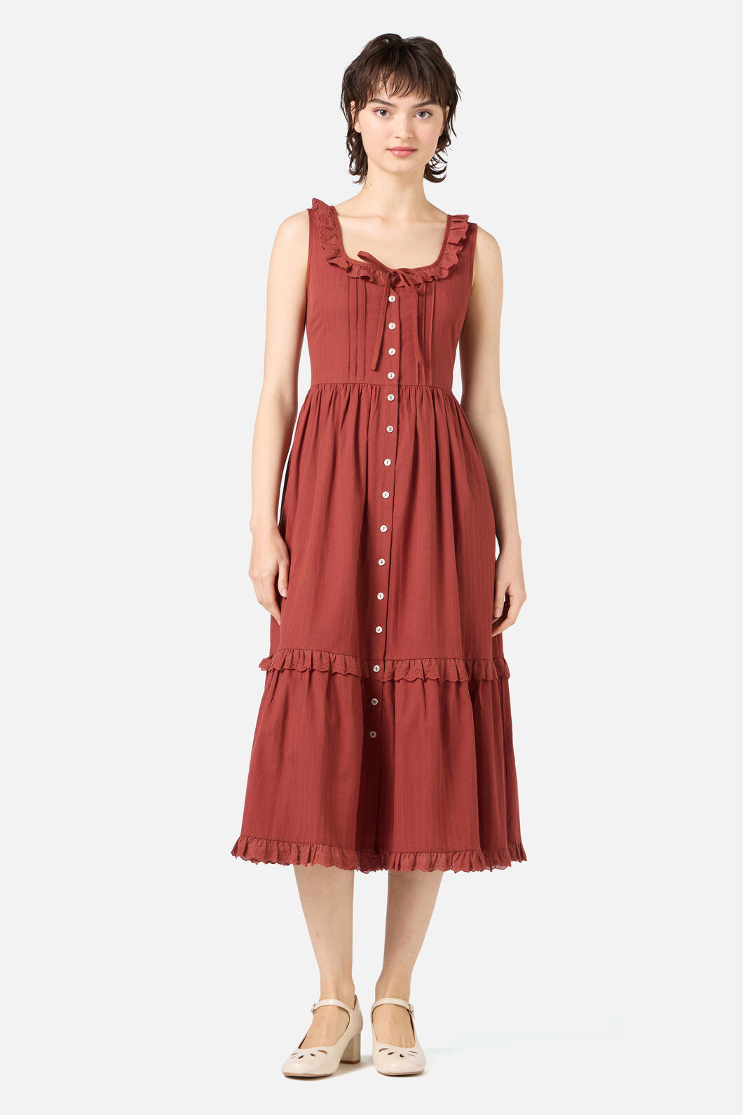 Princess Highway - Elise Corset Midi Dress - terracotta